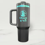 Blue-Green Plated Stainless Steel Tumbler - 40 oz