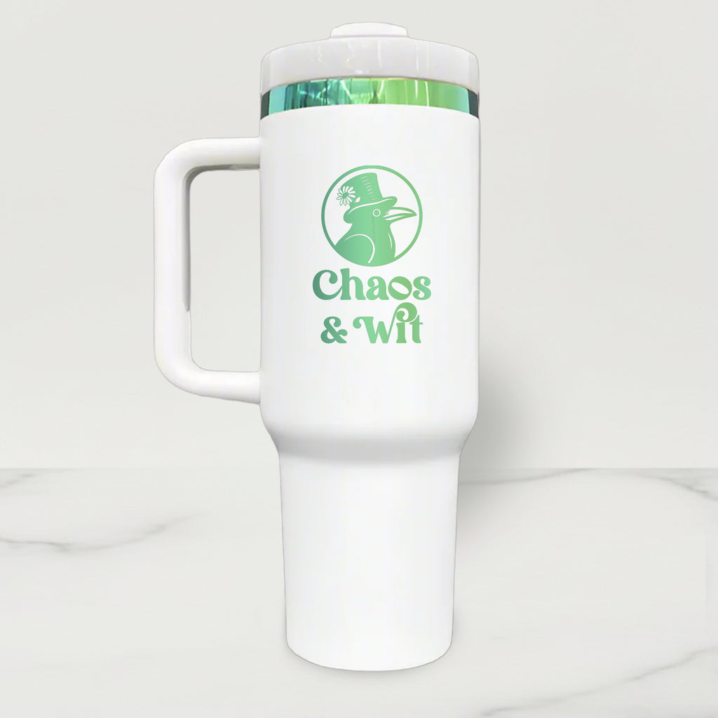 Blue-Green Plated Stainless Steel Tumbler - 40 oz