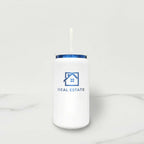 Blue Plated Stainless Steel Sipper Tumbler - 16 oz - You're Home Gifts