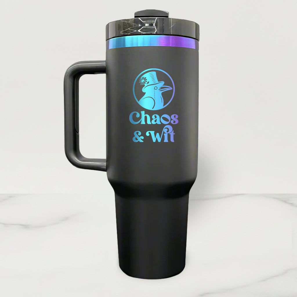 Chroma Plated Stainless Steel Tumbler - 40 oz