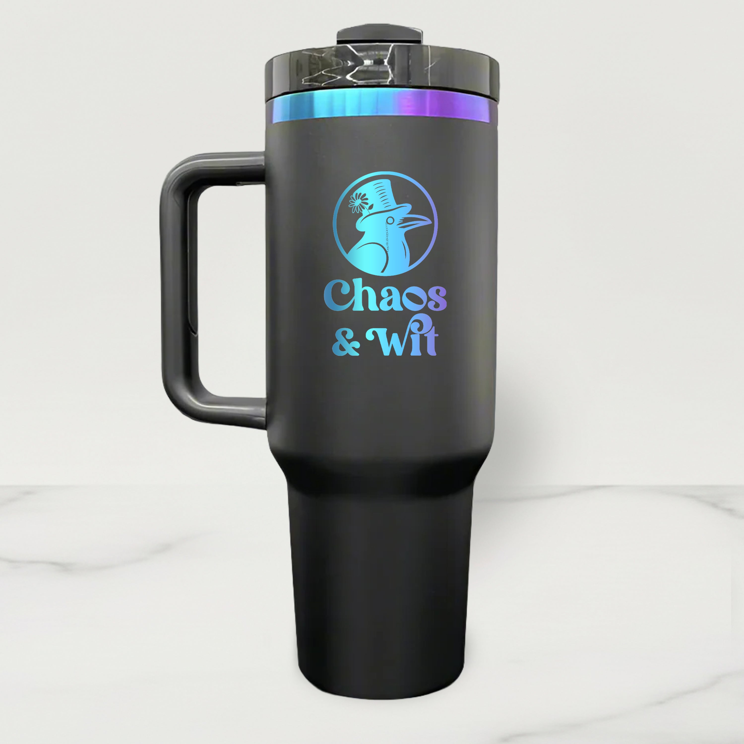 Chroma Plated Stainless Steel Tumbler - 40 oz