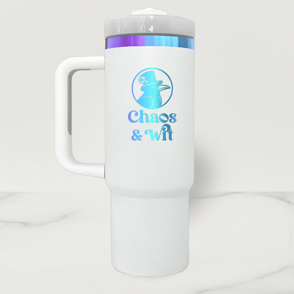 Chroma Plated Stainless Steel Tumbler - 40 oz