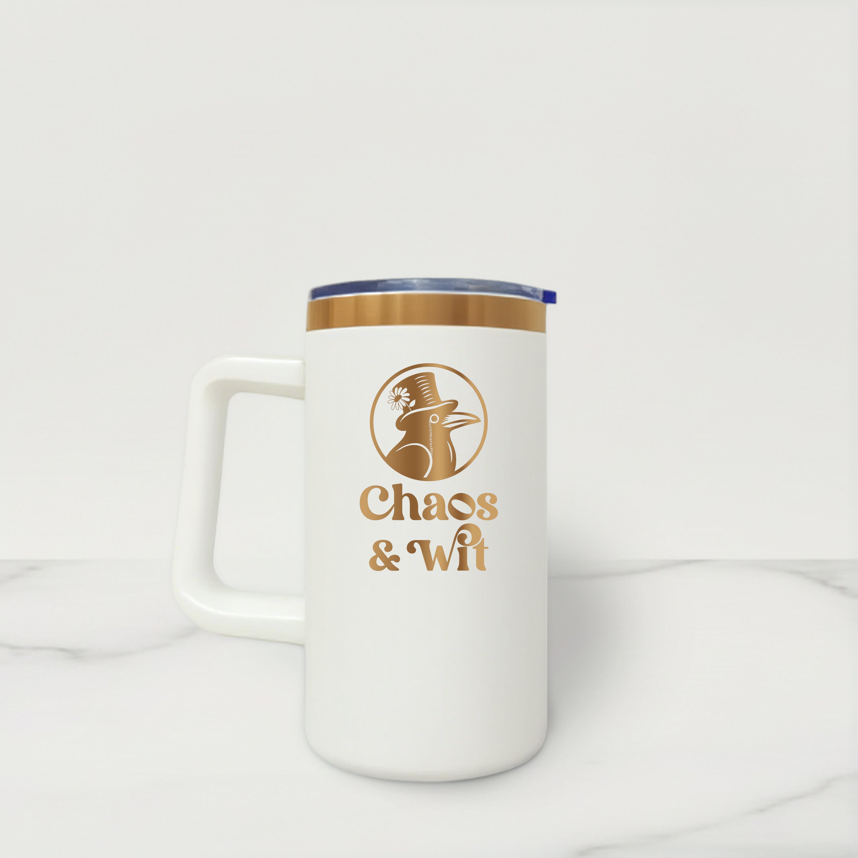 Copper Plated Stainless Steel Insulated Mug - 20 oz