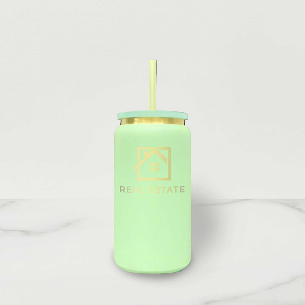 Gold Plated Stainless Steel Sipper Tumbler - 16 oz - You're Home Gifts