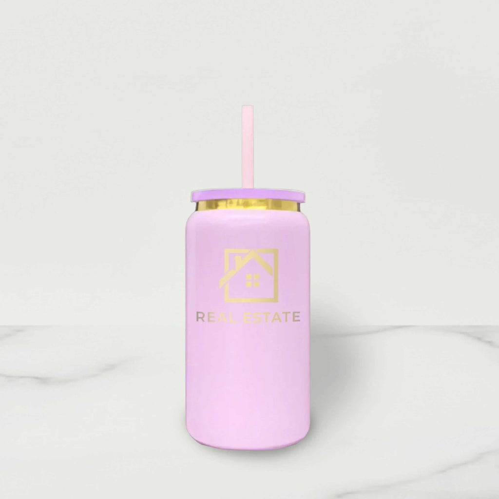 Gold Plated Stainless Steel Sipper Tumbler - 16 oz - You're Home Gifts