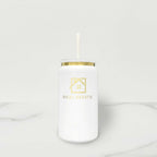 Gold Plated Stainless Steel Sipper Tumbler - 16 oz - You're Home Gifts