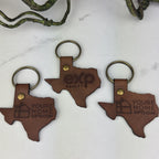 Personalized Genuine Leather Keychain - You're Home Gifts