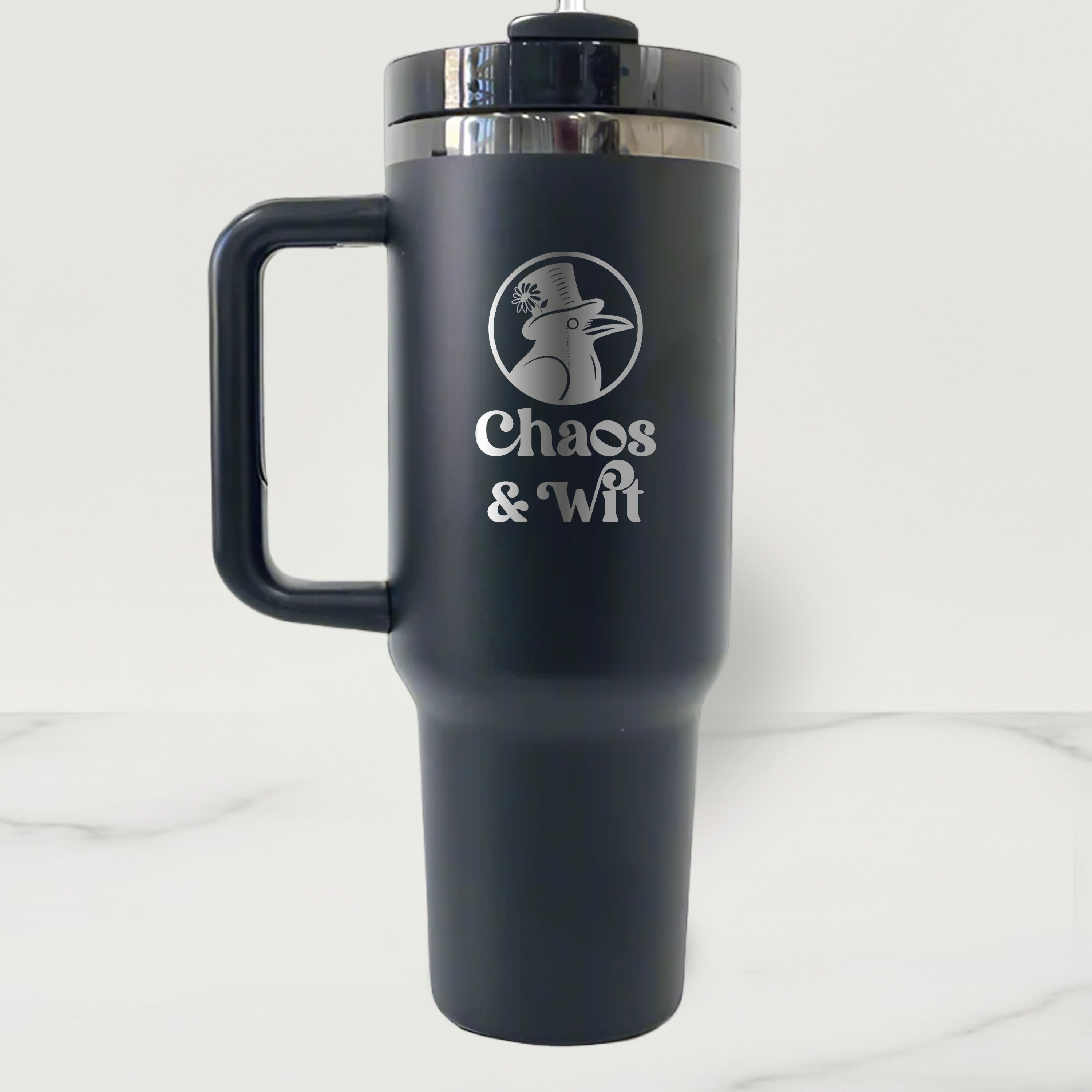 Mirror Plated Stainless Steel Tumbler - 40 oz