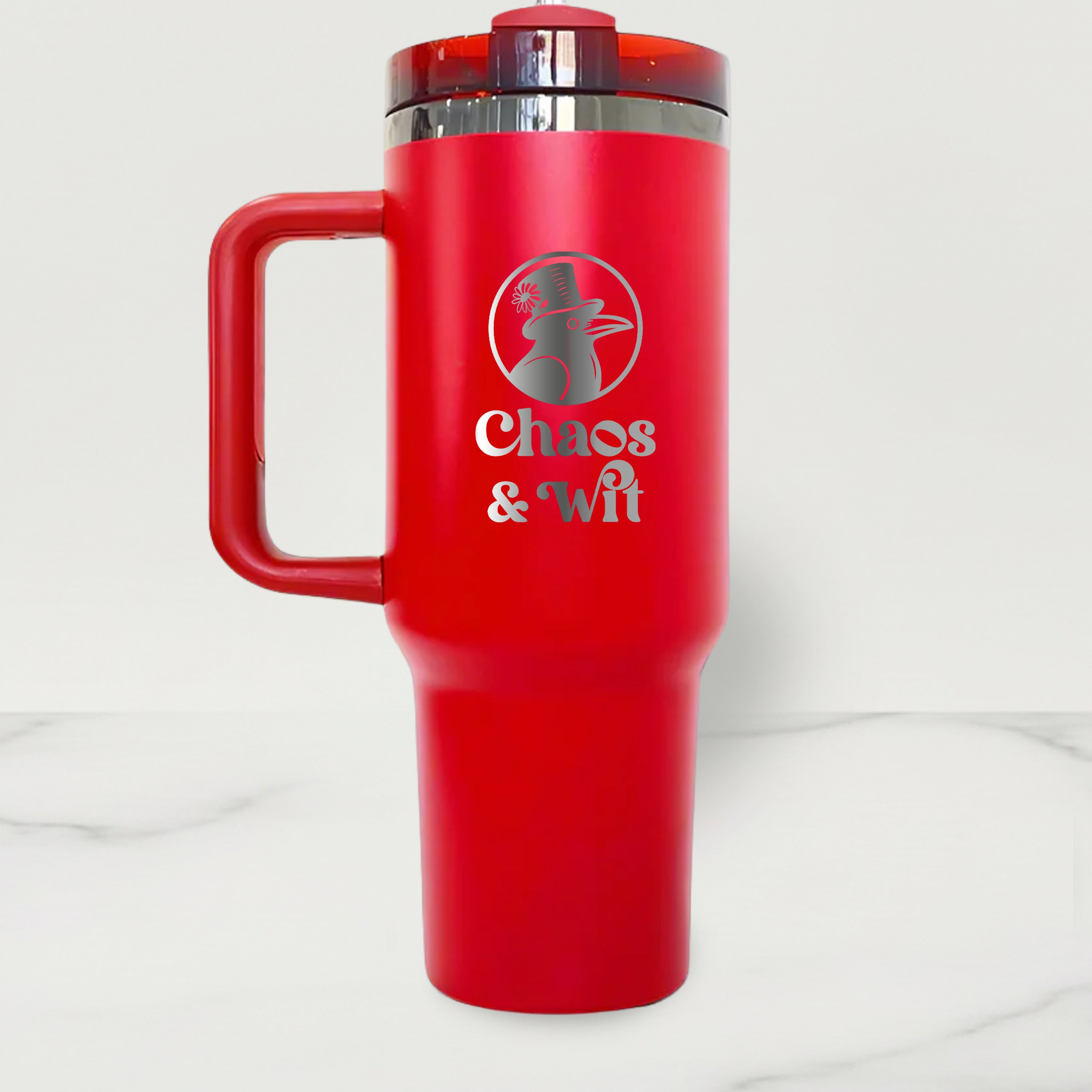 Mirror Plated Stainless Steel Tumbler - 40 oz