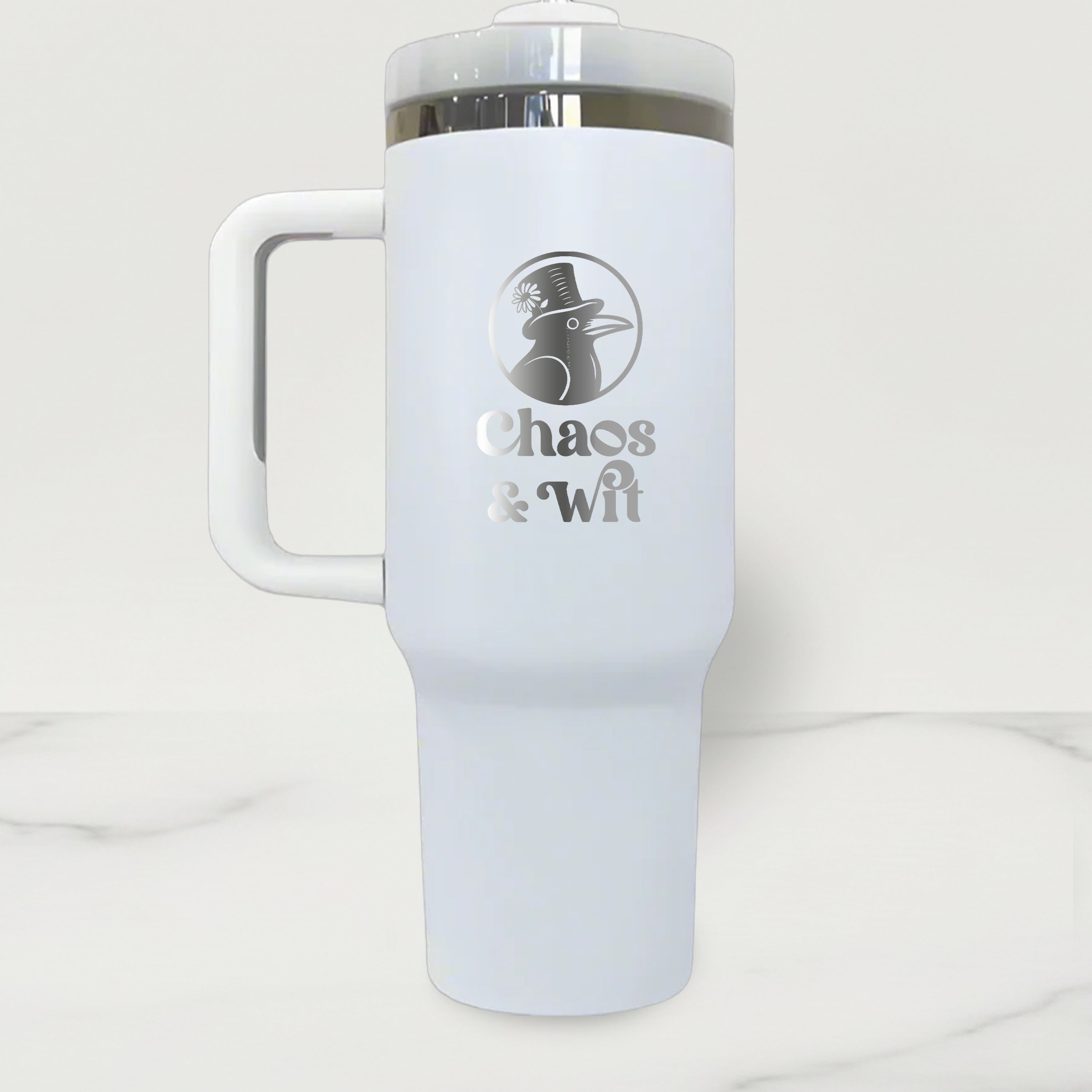 Mirror Plated Stainless Steel Tumbler - 40 oz