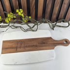 Personalized Marble & Acacia Cheeseboard - You're Home Gifts