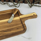 Personalized Acacia Cheeseboard Set with Knife - You're Home Gifts